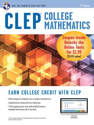 cover image of CLEP College Mathematics with Online Practice Exams